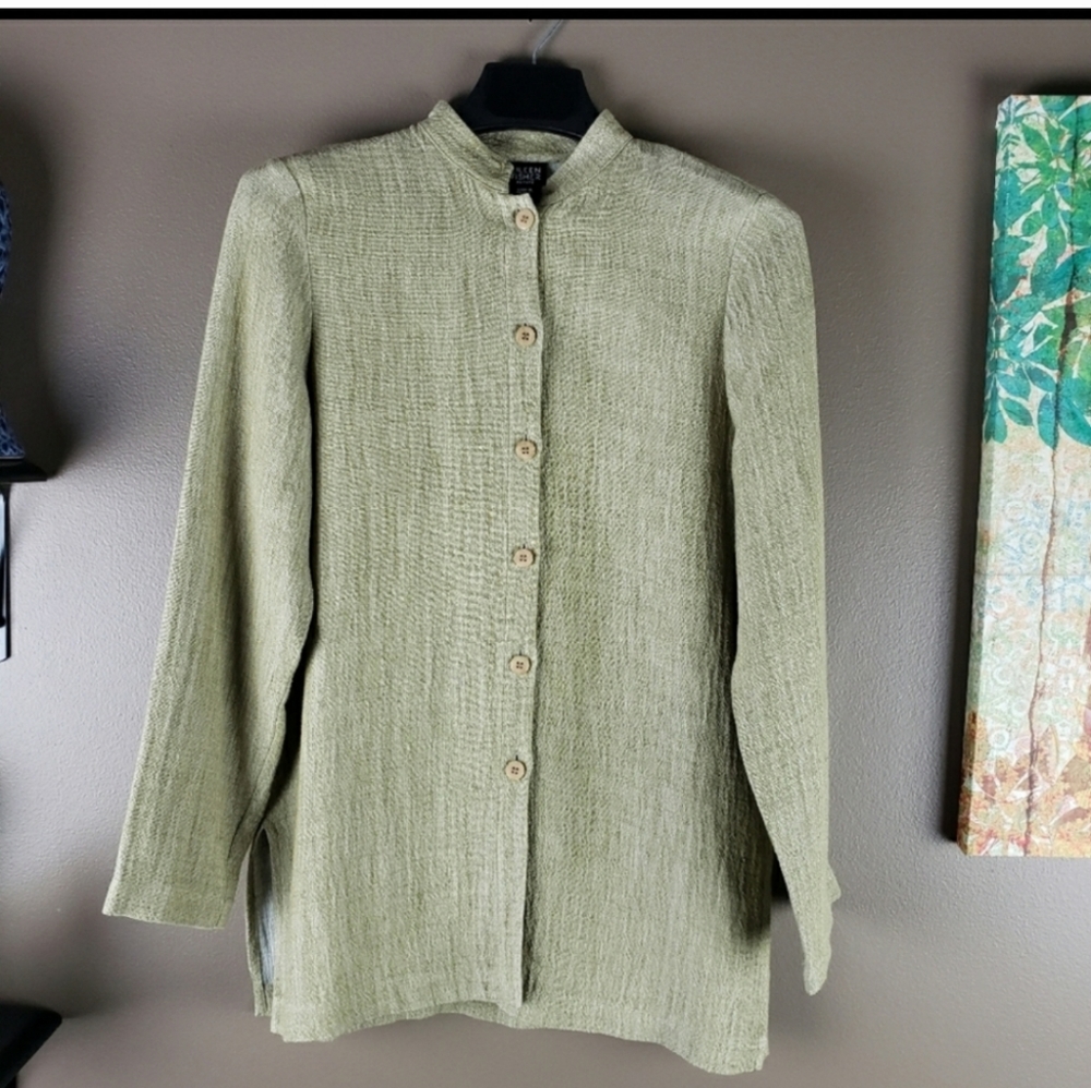 Eileen Fisher button down tunic shirt size PS - Picture 8 of 15